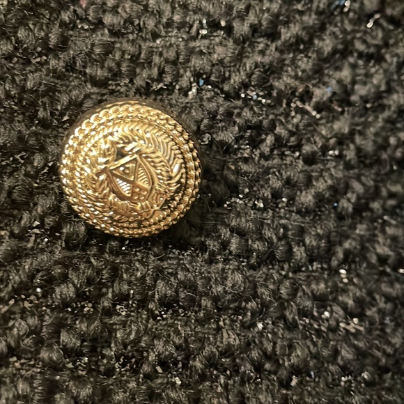 NWT Zara black with sparkle blazer, size small new with tags - Picture 7 of 12